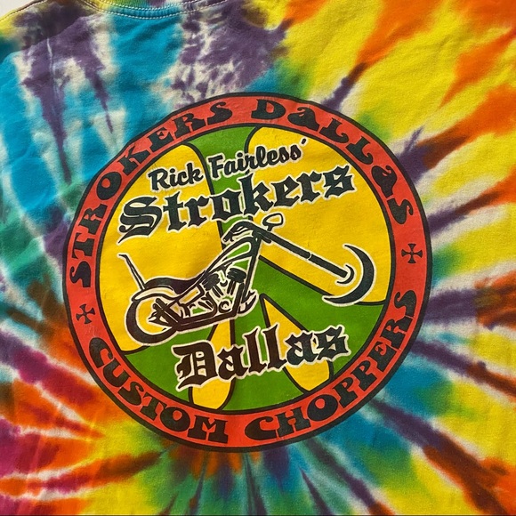 Vintage Tie Dye Biker Tee - Picture 5 of 5